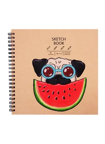 Скетчбук 190*190 30л 