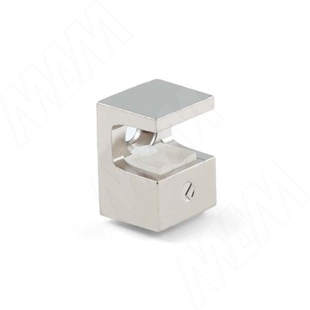 KRISTAL Полкодержатель для стеклянных полок толщиной 5-6 мм, под саморез, никель (1 61130 10 YA)