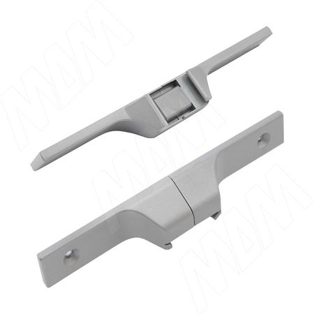 SLIM полкодержатель универсальный для стеклянных и деревянных полок, компл. на 1 полку, серебро (SL3521) полкодержатель для стеклянных полок прозрачный mv02pt