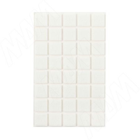 Подпятник самоклеящийся квадратный 20x20 мм, 40 штук, белый (HS2020-W) подпятник фетровый 30х30 мм самоклеящийся темный 6 шт