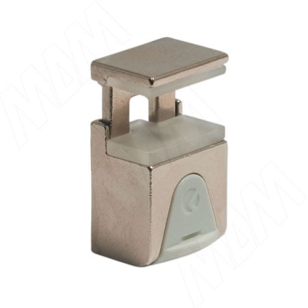 KUBIC Полкодержатель для стеклянных полок толщиной 4-9 мм, под саморез, никель (1 60200 50 YA)