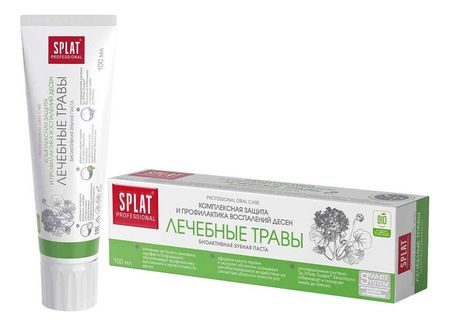 Зубная паста Лечебные травы Professional: Паста 100мл паста зубная kerasys dental clinic 2080 лечебные травы и биосоли 120г