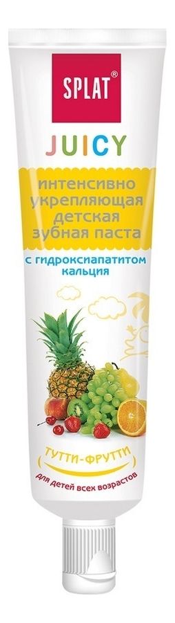 Детская зубная паста Juicy 35мл (тутти-фрутти) планинг недат 64л тутти фрутти карманный 7бц выб лак мат лам