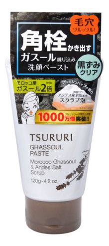 Пенка-скраб для умывания с вулканической глиной Tsururi Ghassoul Paste 120г mechanic solder paste uv559 223