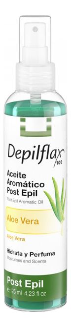 Увлажняющее масло с алоэ вера для удаления остатка воска Aloe Vera Post Epil Aromatic Oil 125мл