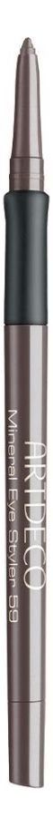 Минеральный карандаш для век Mineral Eye Styler 0,4г: 59 Mineral Brown карандаш для глаз artdeco mineral eye styler минеральный тон 95