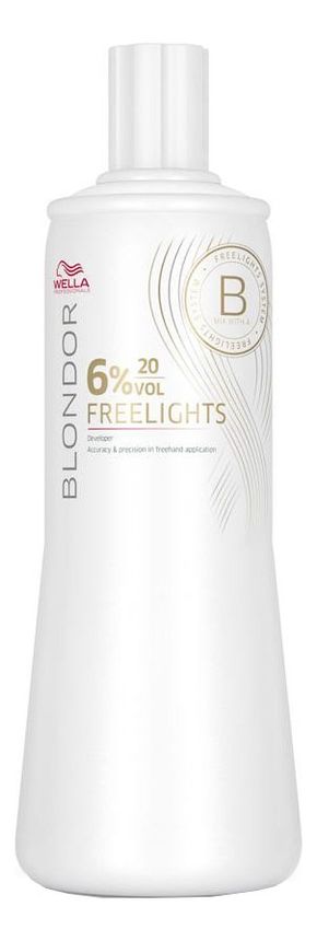 Окислитель для волос Blondor Freelights 1000мл: Окислитель 6%