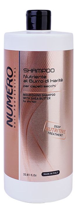 Шампунь для волос с маслом карите Nunero Nourishing With Shea Butter Shampoo: Шампунь 1000мл