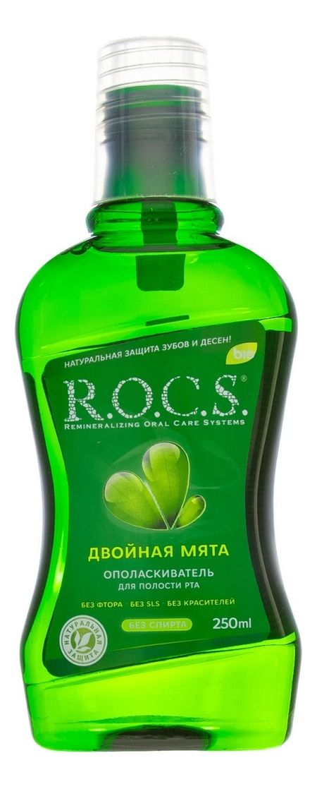 Ополаскиватель для полости рта Двойная мята: Ополаскиватель 250мл рокс двойная мята ополаскиватель для полости рта 250 мл