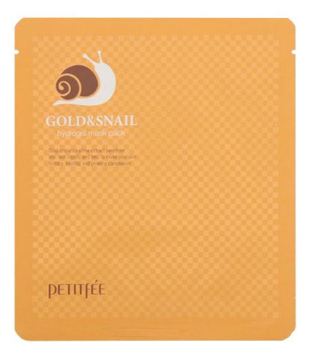 Гидрогелевая маска для лица с золотом и муцином улитки Gold & Snail Hydrogel Mask Pack: Маска 30г