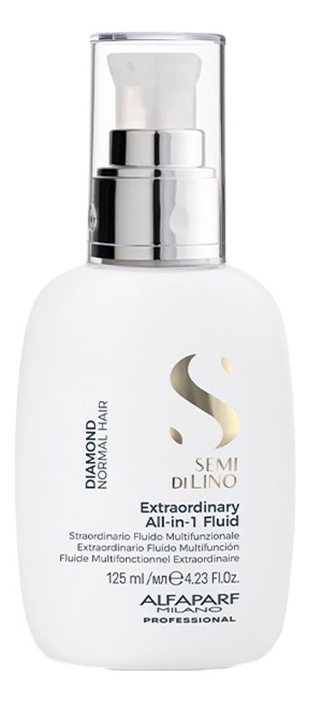 Флюид несмываемый для нормальных волос Semi Di Lino Diamond Extraordinary All-In-1 Fluid 125мл шампунь для волос elseve шампунь для волос лишенных блеска роскошь 6 масел глянцевый блеск extraordinary oil