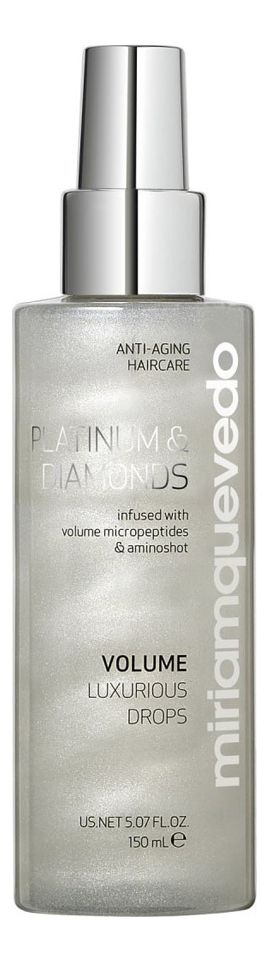 Бриллиантовый спрей-люкс для волос с платиной Platinum & Diamonds The Volume Luxurious Drops: Спрей 150мл