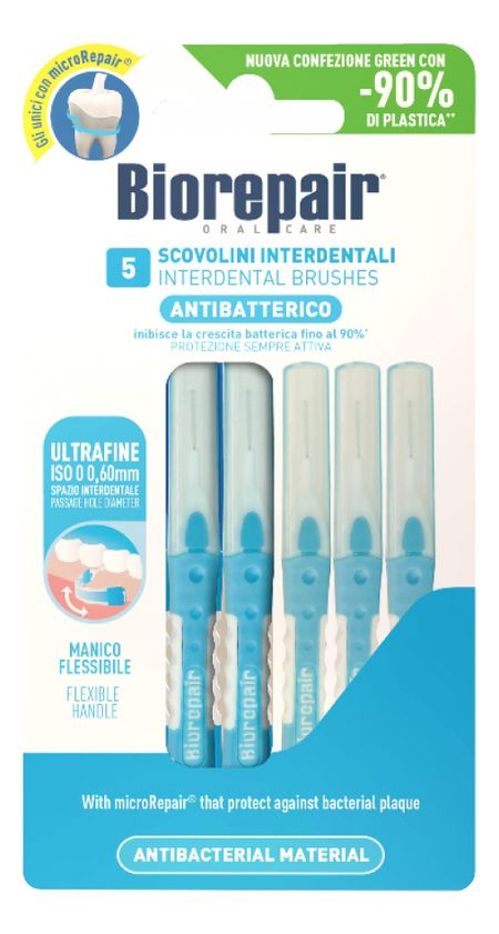 Межзубные ершики цилиндрической формы Scovolini Interdentali Cilindrici 0,60мм 5шт хилфен ершики межзубные р s 5