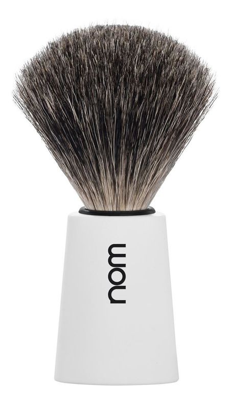 Помазок натуральный барсучий ворс Nom Carl (белый пластик) барсукор барсучий жир капс 100