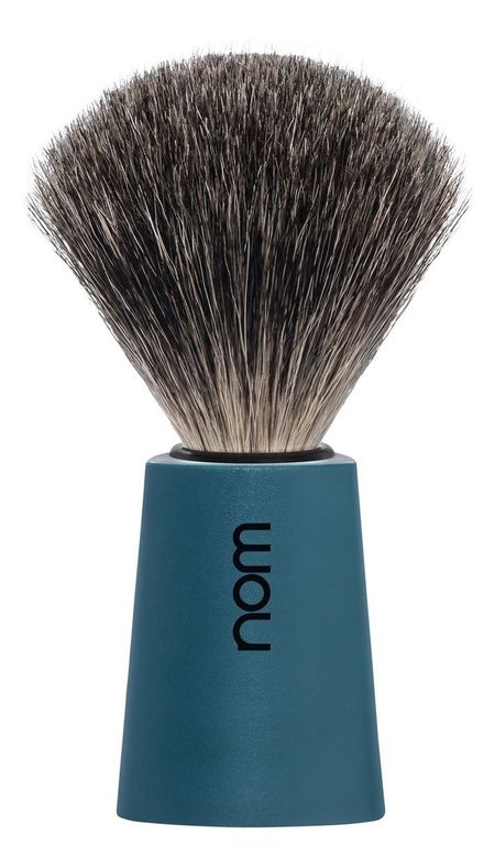 Помазок натуральный барсучий ворс Nom Carl (голубой пластик) барсукор барсучий жир капс 100