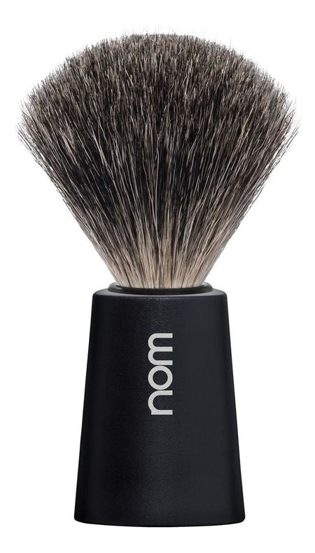 Помазок натуральный барсучий ворс Nom Carl (черный пластик) барсукор барсучий жир капс 100