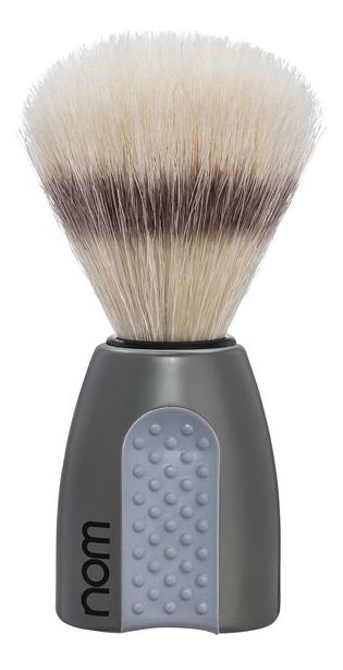 Помазок щетина кабана Nom Erik (серый пластик)