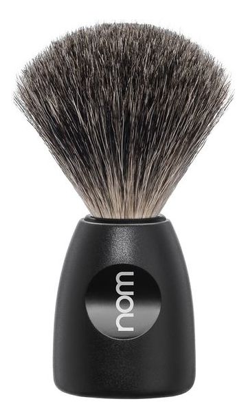 Помазок натуральный барсучий ворс Nom Lasse (черный пластик) барсукор барсучий жир капс 100