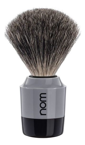 Помазок натуральный барсучий ворс Nom Marten (серый пластик) барсукор барсучий жир капс 100