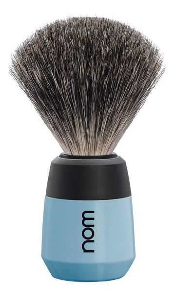 Помазок натуральный барсучий ворс Nom Max (голубой пластик) барсукор барсучий жир капс 100