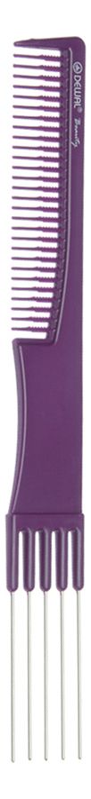 Расческа Beauty для начеса с металлическими зубцами 19см (фиолетовая)