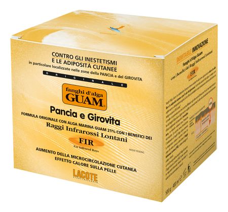 Маска моделирующая для живота и талии с микрокристаллами Турмалина Fanghi D'Alga Pancia e Girovita: Маска 500г