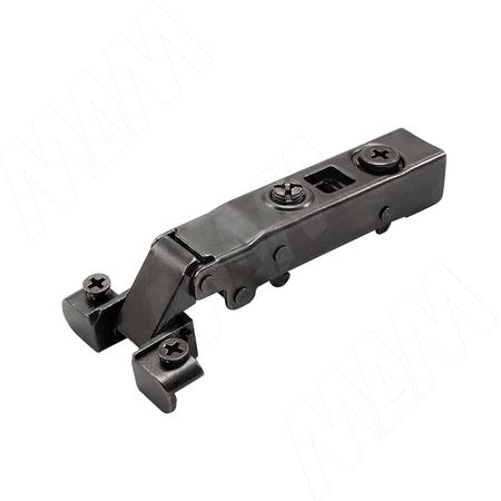 HARMONY петля с доводчиком (амортизатором) накладная (90/105), для ал. проф., стандартная, черный никель (51MS410500BL)