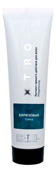 Пигмент прямого действия для волос Xtro 100мл: Бирюзовый