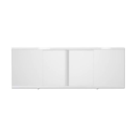 Экран для ванны фронтальный Метакам Caro ПВХ 150х55 см белый раздвижной