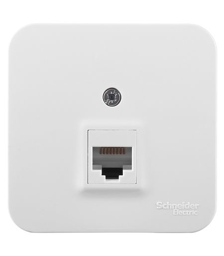 Розетка компьютерная Systeme Electric Blanca накладная белая RJ45 (BLNIA045001)