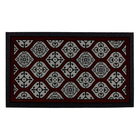 Коврик придверный противоскользящий Format Classic Арабеск 40х68 см влаговпитывающий коричневый