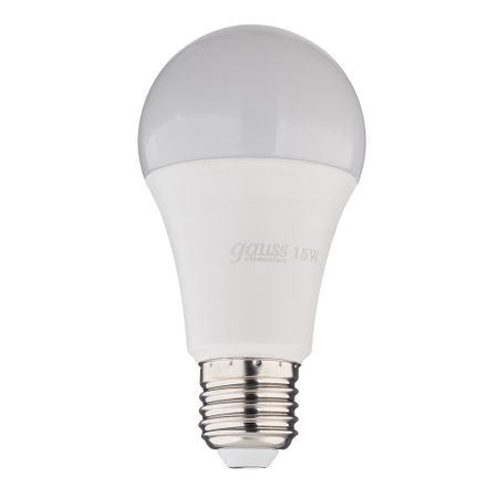 Лампа светодиодная Gauss E27 4100К 15 Вт 1450 Лм 180-240 В груша A60 матовая