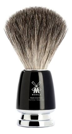 Помазок Черная смола Intro Rytmo (натуральный барсучий ворс) барсукор барсучий жир капс 100