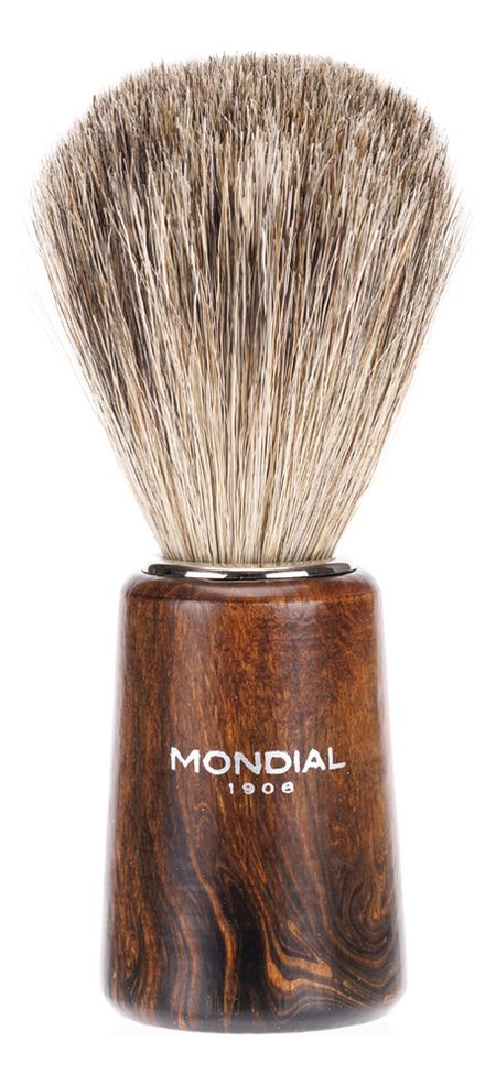 Помазок для бритья борсучий ворс (цвет древесина) помазок для бритья свиной ворс под камень