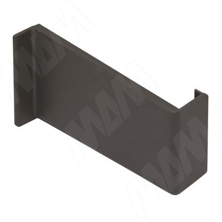 Заглушка для мебельного навеса, пластик, графит, левая (K015.C00L.914/RU) k020 заглушка для мебельного навеса пластик белая левая k020 c00l 901 ru