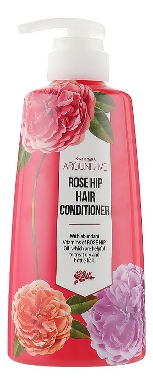 Кондиционер для волос с маслом шиповника Around Me Rose Hip Hair Conditioner 500мл шиповника плоды низковитаминные плоды цельные пачка 50г