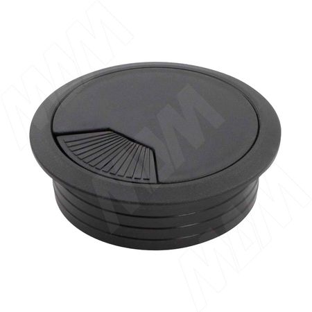 Заглушка кабель-канала, пластиковая, круглая, d=60 мм, черная (RTK008B) заглушка кабель канала пластиковая круглая d 60 мм темно коричневая rtk008db