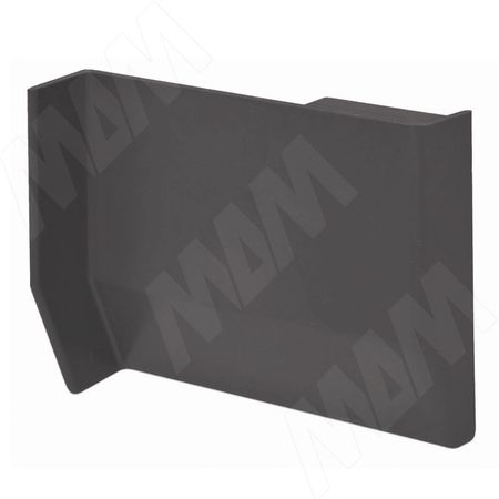 801 Заглушка для мебельного навеса, пластик, графит, левая (K013.C00L.926) k020 заглушка для мебельного навеса пластик белая левая k020 c00l 901 ru