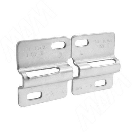 LIBRA WP6 Планка для навесов для коробов с отступом от стены, сталь (6 34500 60 ZN) libra h7 мебельный навес для коробов нижнего яруса с креплением на винты правый 63422240zn