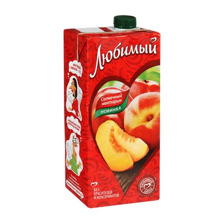 Напиток сокосодержащий Любимый Солнечный нектарин  0,95 л