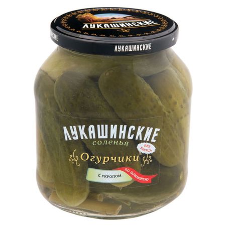 Огурчики Лукашинские по-домашнему 670 г