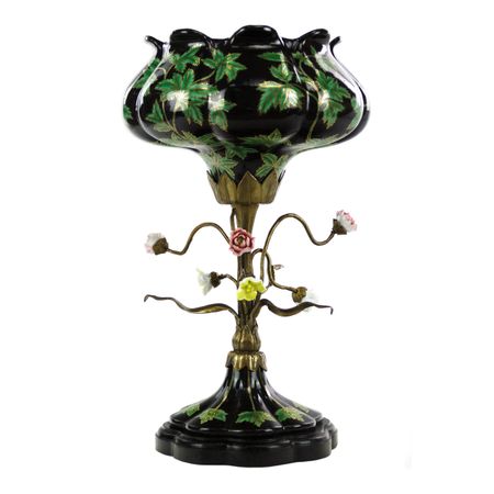 Чаша Glasar фарфоровая с бронзой   43,18см