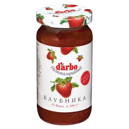 Конфитюр низкокалорийный D'Arbo Naturrein клубника 220 г