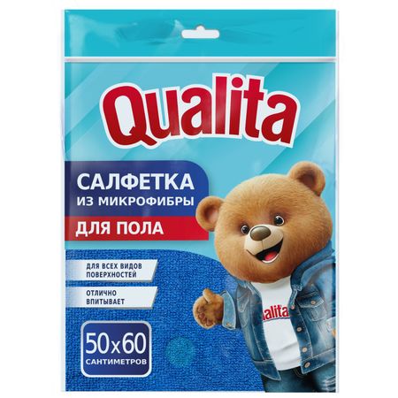 Салфетка для пола Qualita из микрофибры
