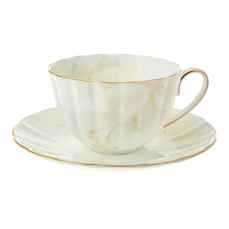 Чашка чайная Hatori Магнолия крем 300 мл 2 пары угольных щеток для dremel 3000 200