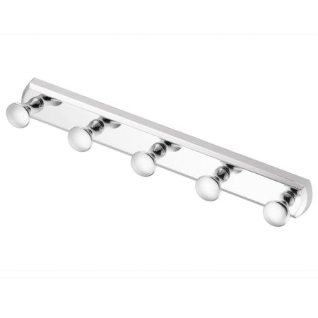 Кронштейн  настенный 5 крючков WasserKraft держатели для простыней черные белые металл нейлон 1 шт