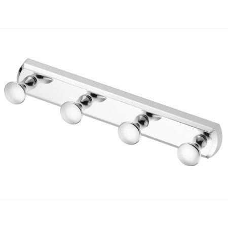 Кронштейн  настенный 4 крючка WasserKraft держатели для простыней черные белые металл нейлон 1 шт