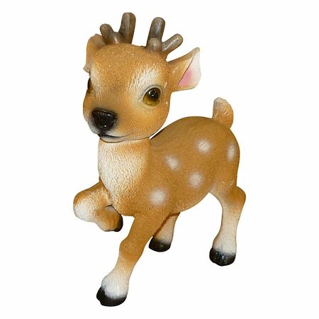 Фигура садовая Олененок с поднятой ножкой Тпк полиформ садовая декоративная фигура кролик с корзиной sy231510a