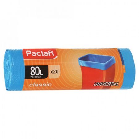 Мешки мусорные PACLAN Classic 80л 70 х 90см 20шт синие