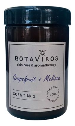 Натуральная массажная аромасвеча Грейпфрут-Мелисса Natural Massage Aroma Candle 90г